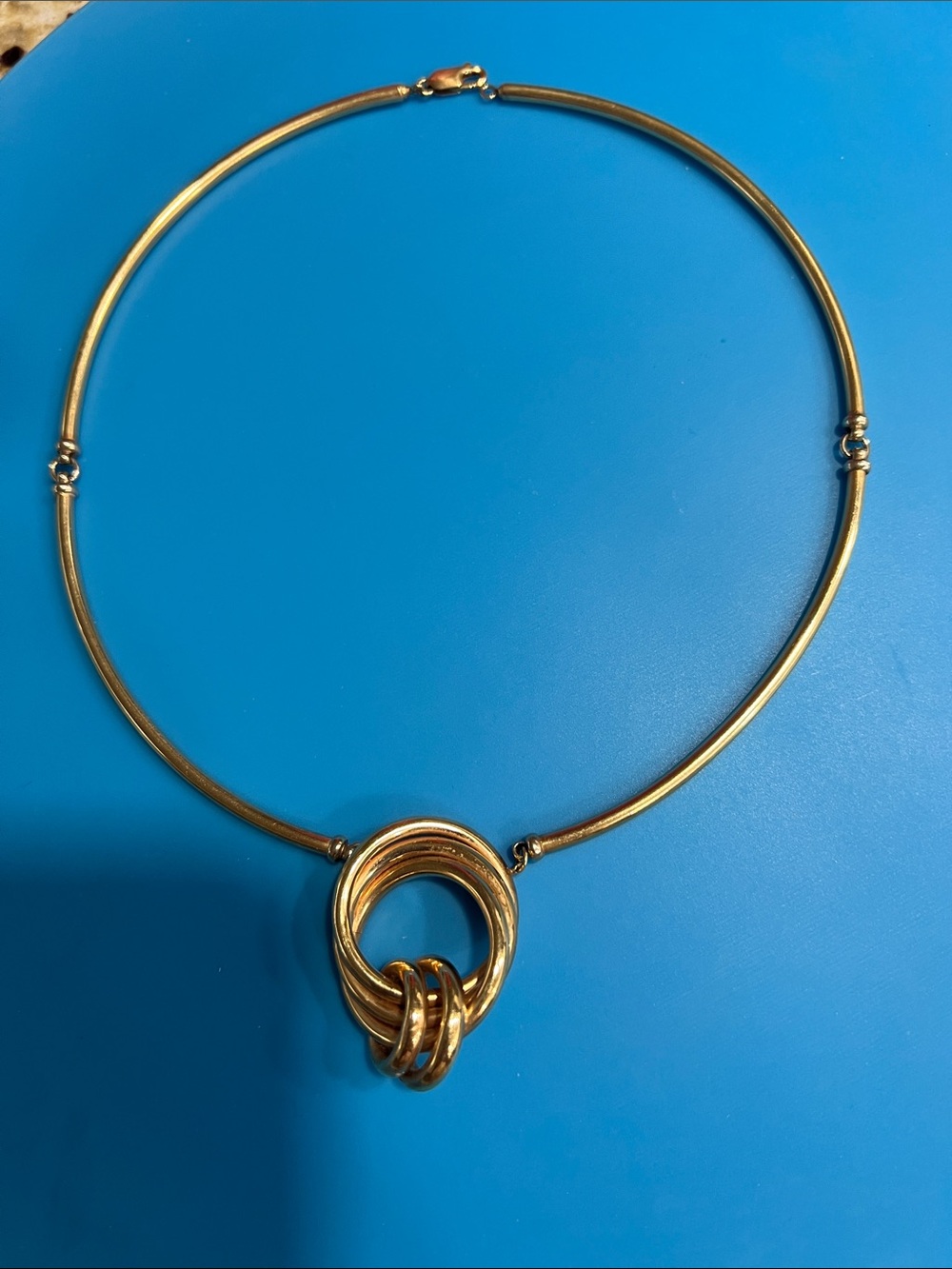 Love Knot 14kt Gold Choker Necklace